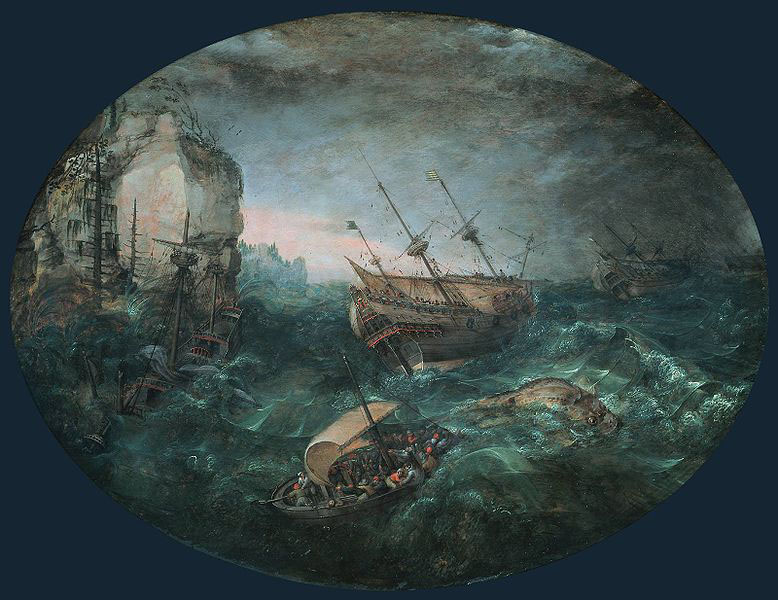 Adam Willaerts Shipwreck Off a Rocky Coast.